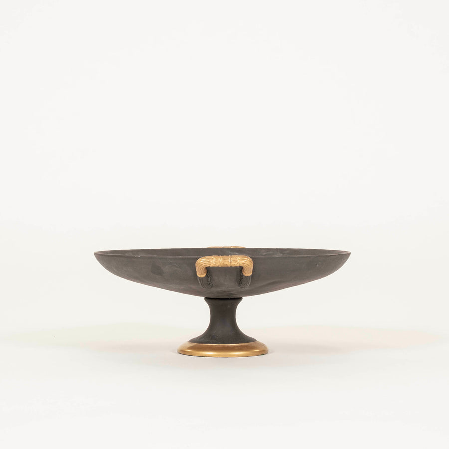 Agostinelli Roman Scene Basalt Porcelain Bowl