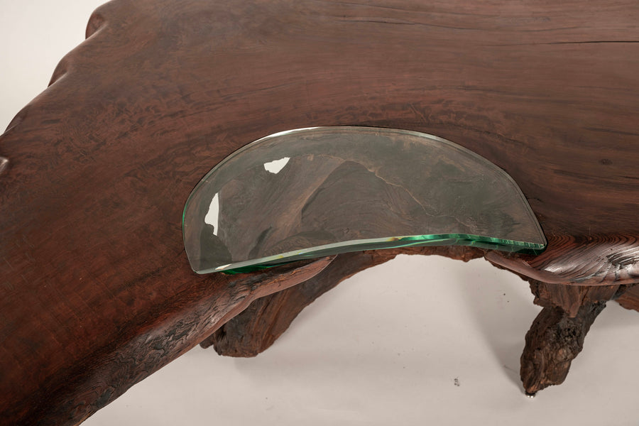 Vintage Organic Live Edge Rosewood Desk