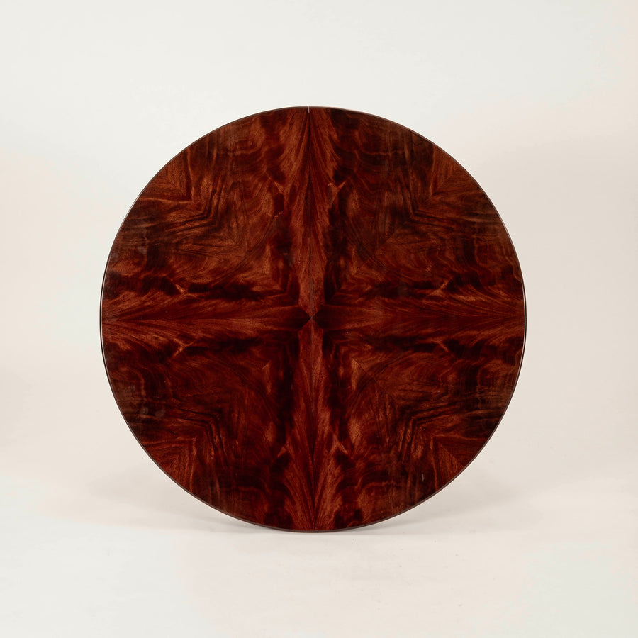20th Century Louis XVI Style Lacquered Dining Table, ~48” Diameter