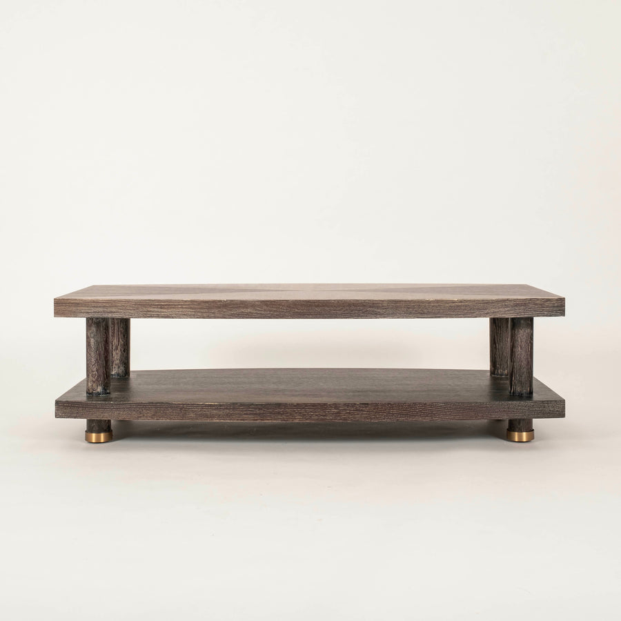 Cerused Oak Gable Cocktail Table