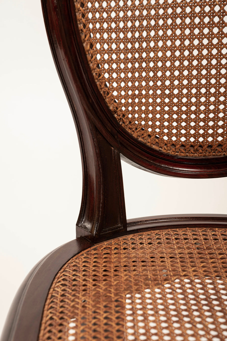 20th Century Louis XVI Style Caned Dining Chair