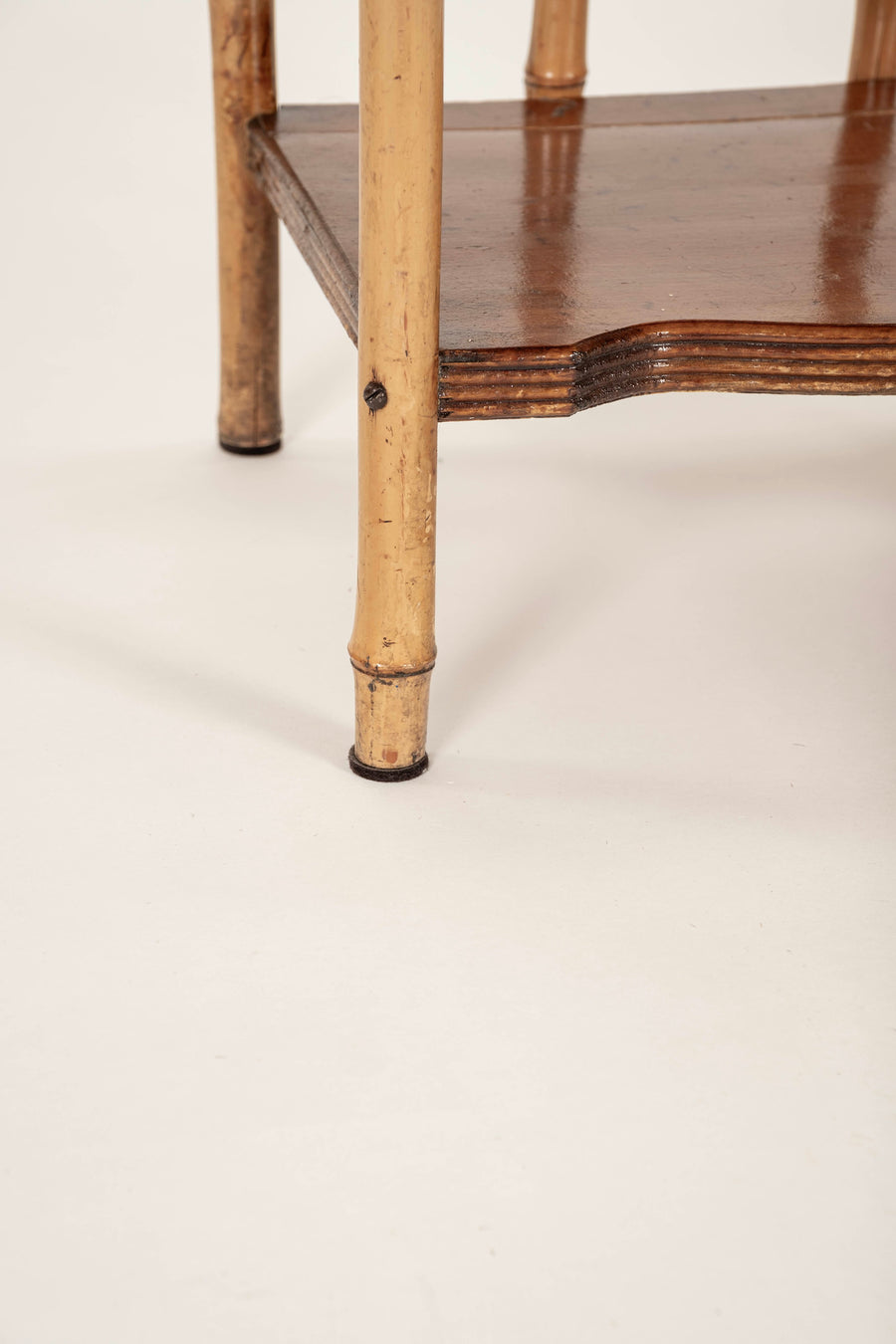 1940s English Bamboo Étagère