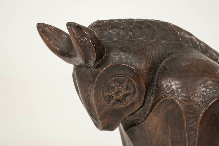 Ceramic Taurus Sculpture