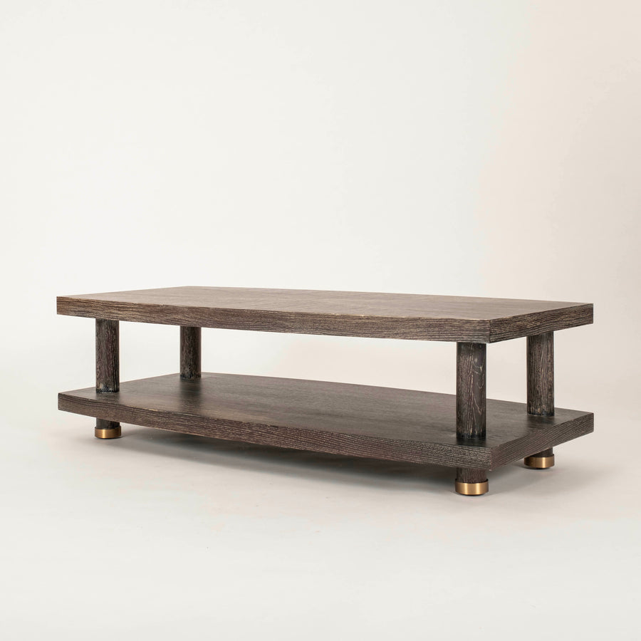 Cerused Oak Gable Cocktail Table