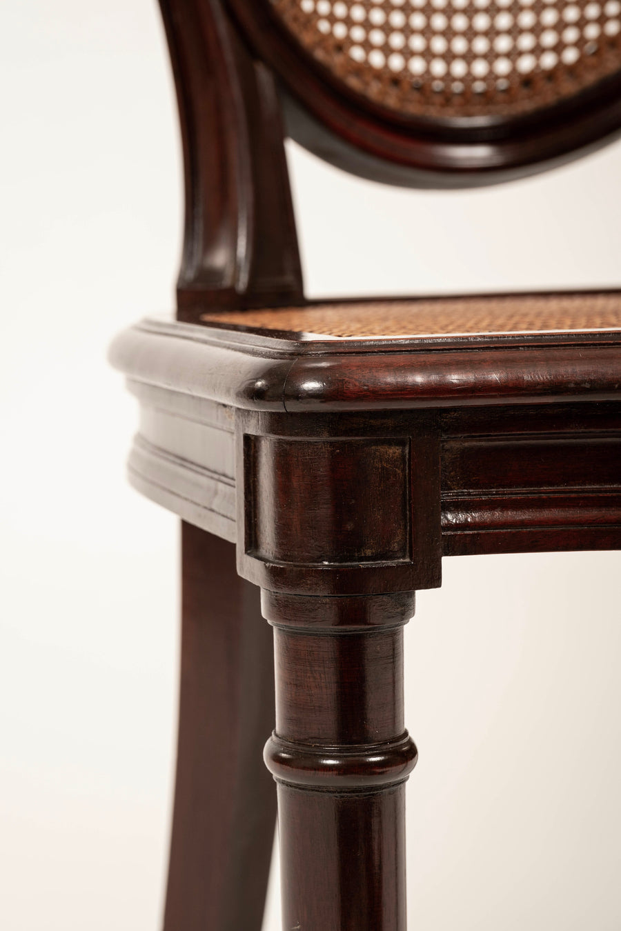 20th Century Louis XVI Style Caned Dining Chair