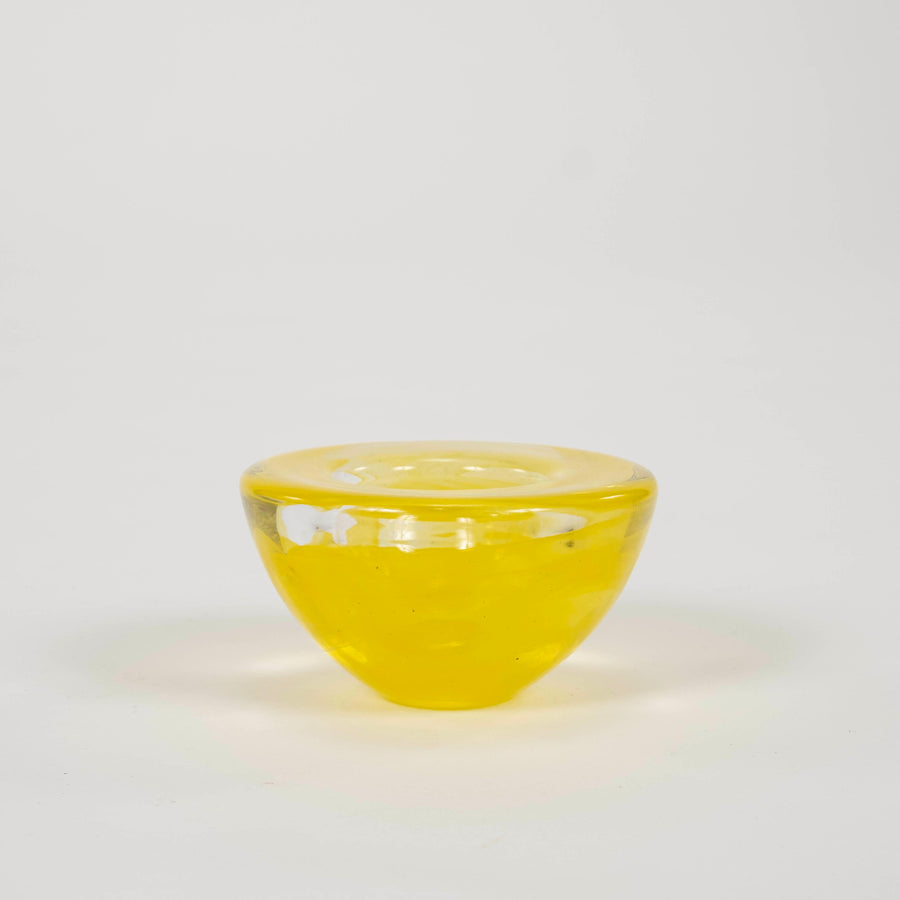 Lemon Yellow Kosta Boda Bowl  4.5