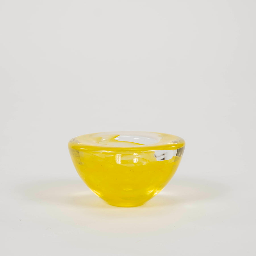 Lemon Yellow Kosta Boda Bowl  4.5