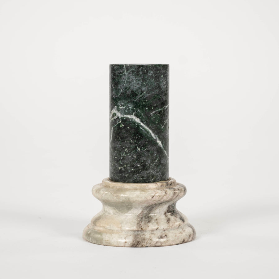 Verde Grand Tour Style Marble Pedestal