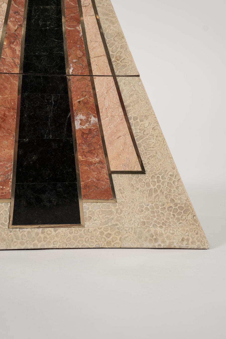Tessellated Mixed Stone Tapered Arch Box