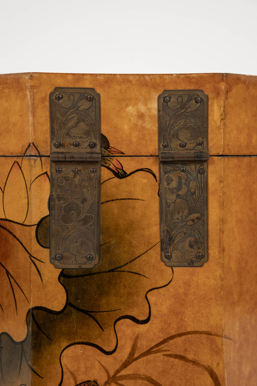 Chinese Lacquered Octagonal Side Table