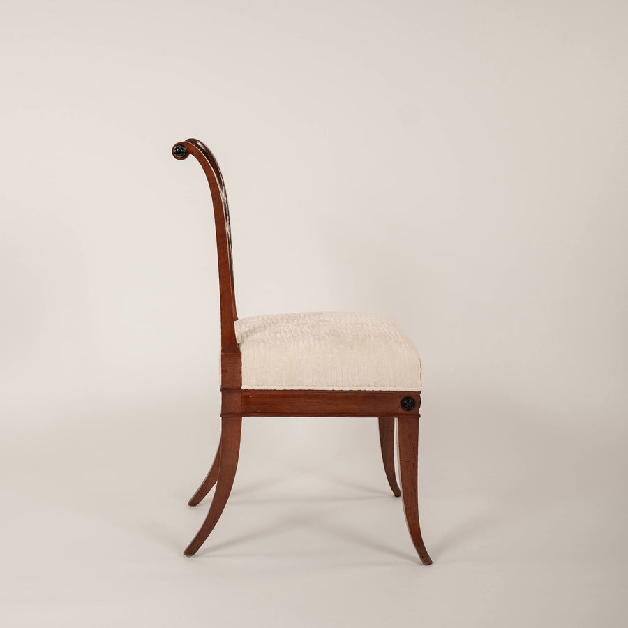 Set of Four 19th Century Italian Empire Side Chairs