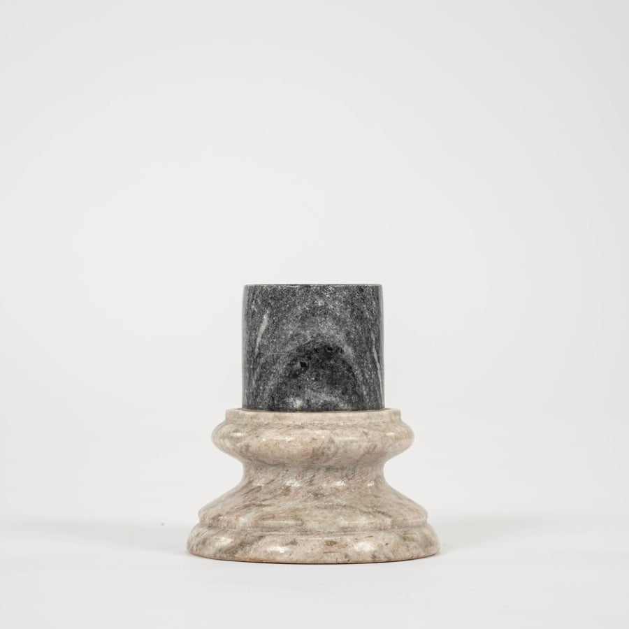 Dark Gray Grand Tour Style Marble Pedestal