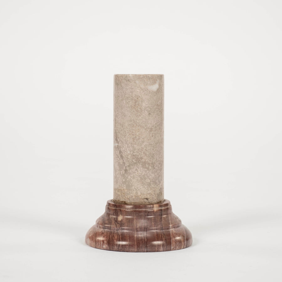 Grigio & Rouge Grand Tour Style Marble Pedestal