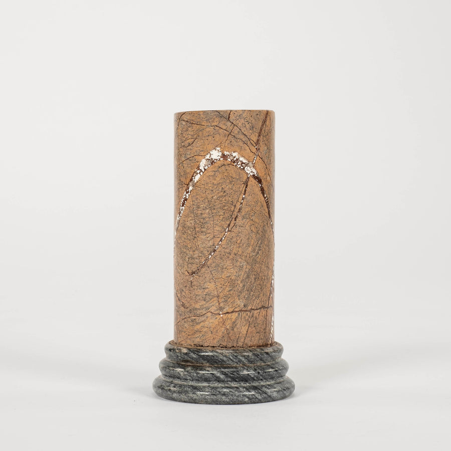 Rainforest Brown Grand Tour Style Marble Pedestal