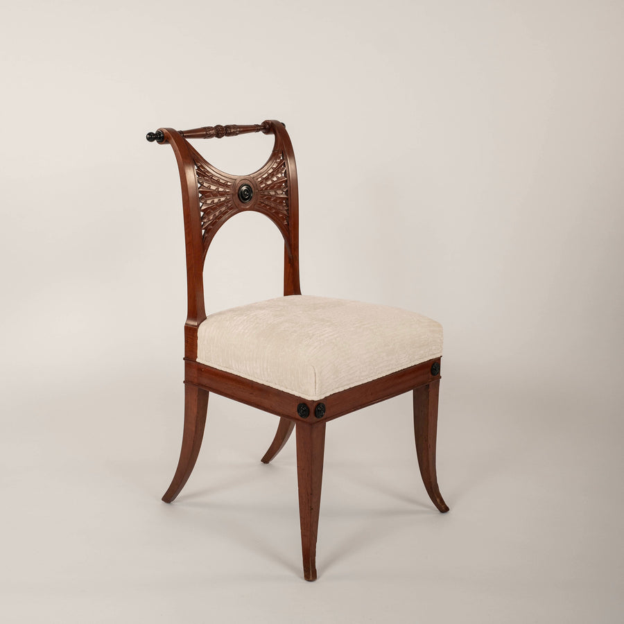 Set of Four 19th Century Italian Empire Side Chairs