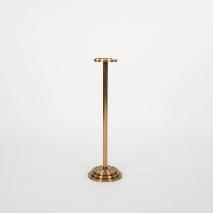 Art Deco-inspired Benito Antique Brass Drink Table