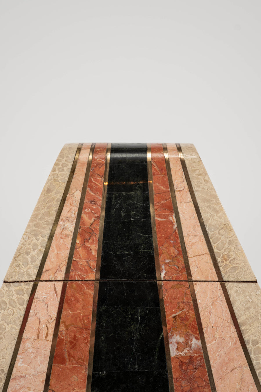 Tessellated Mixed Stone Tapered Arch Box