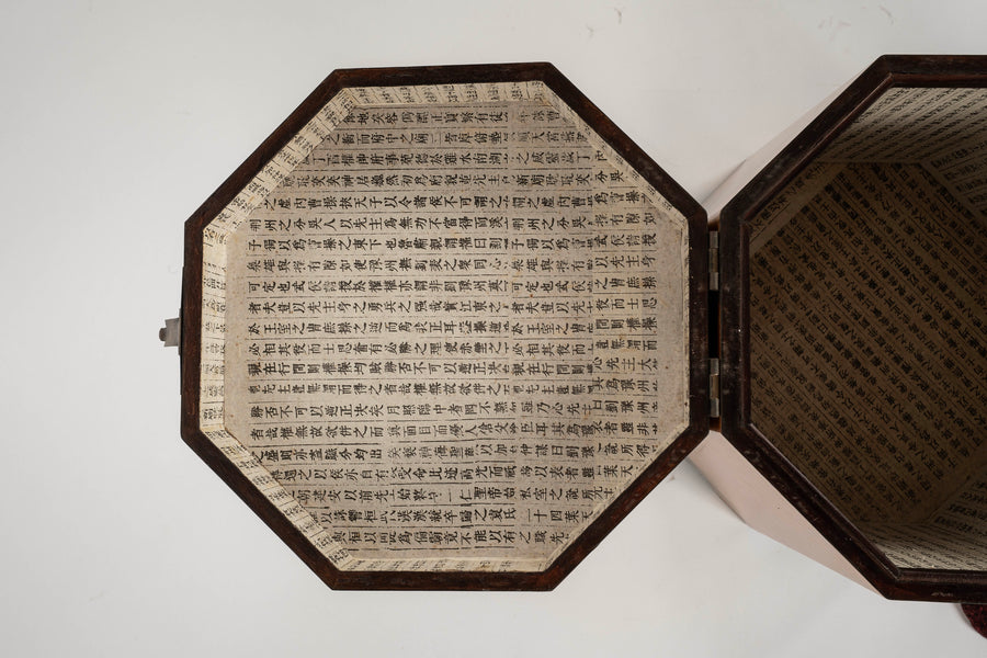 Chinese Lacquered Octagonal Side Table