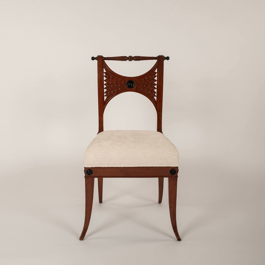Set of Four 19th Century Italian Empire Side Chairs
