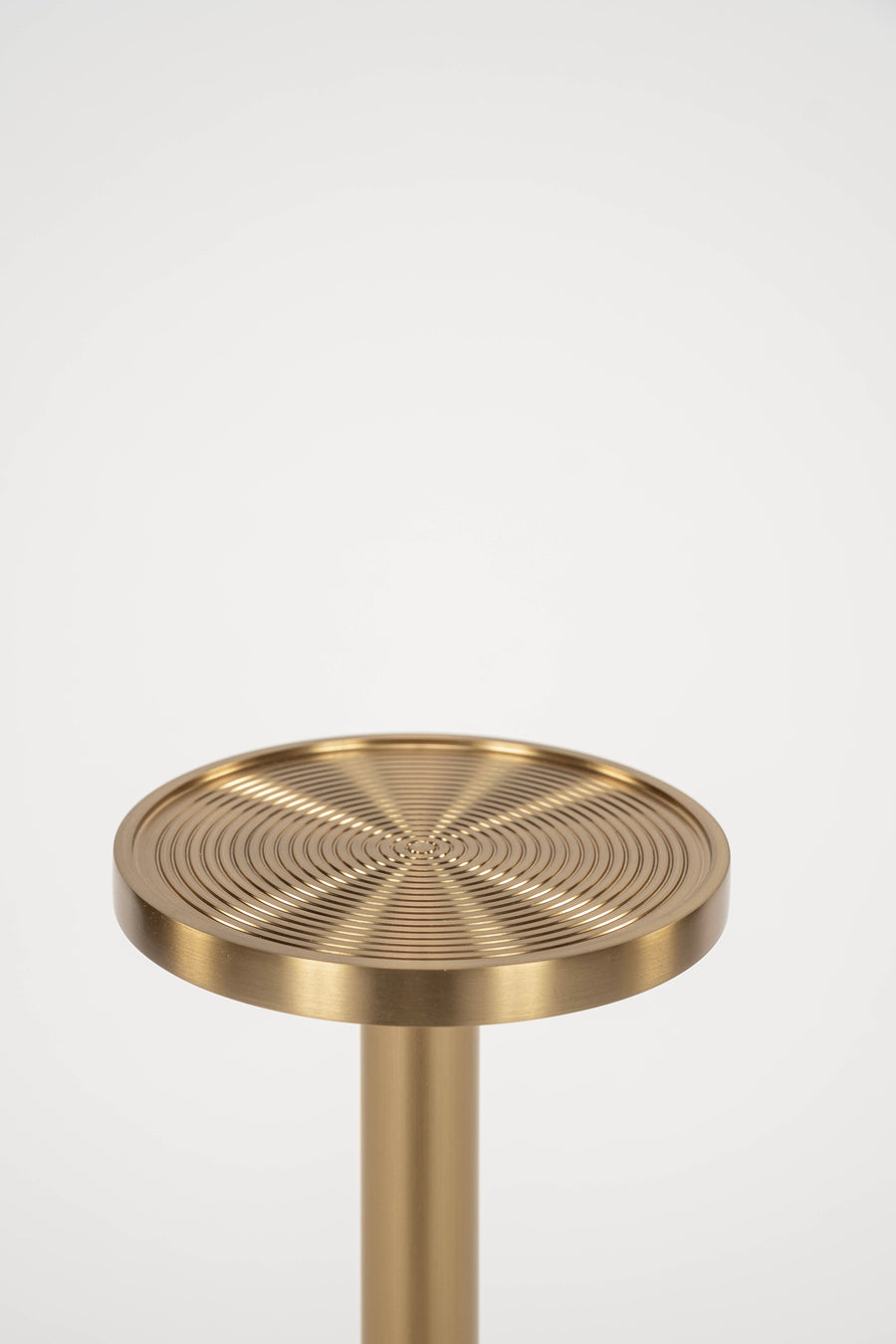 Art Deco-inspired Benito Antique Brass Drink Table