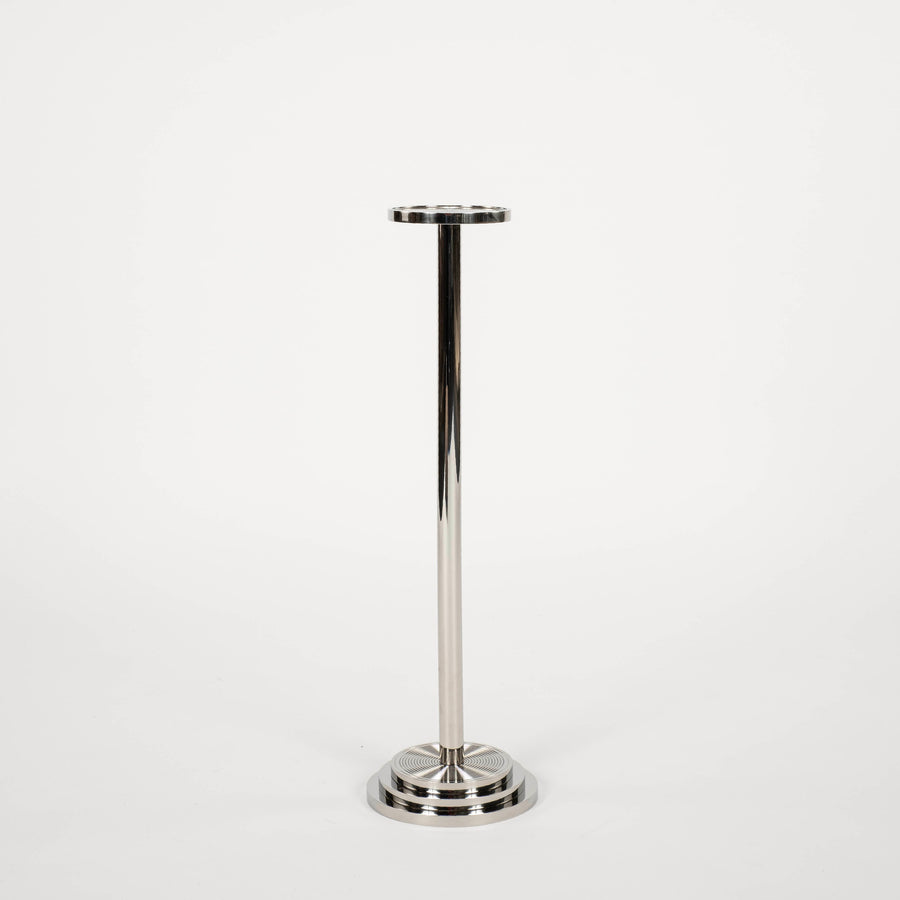 Art Deco-inspired Benito Polished Nickel Drink Table