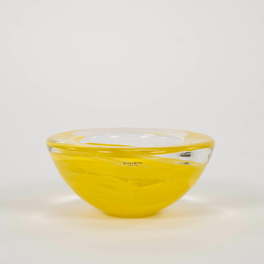 Lemon Yellow Kosta Boda Bowl 7