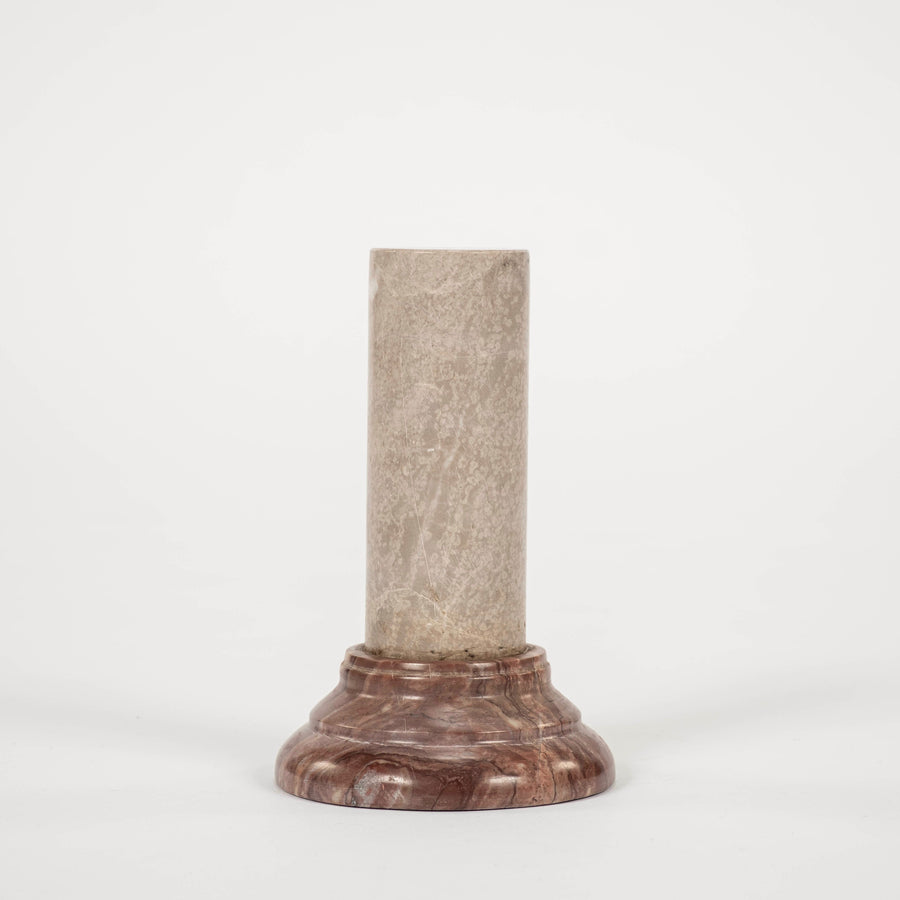 Grigio & Rouge Grand Tour Style Marble Pedestal