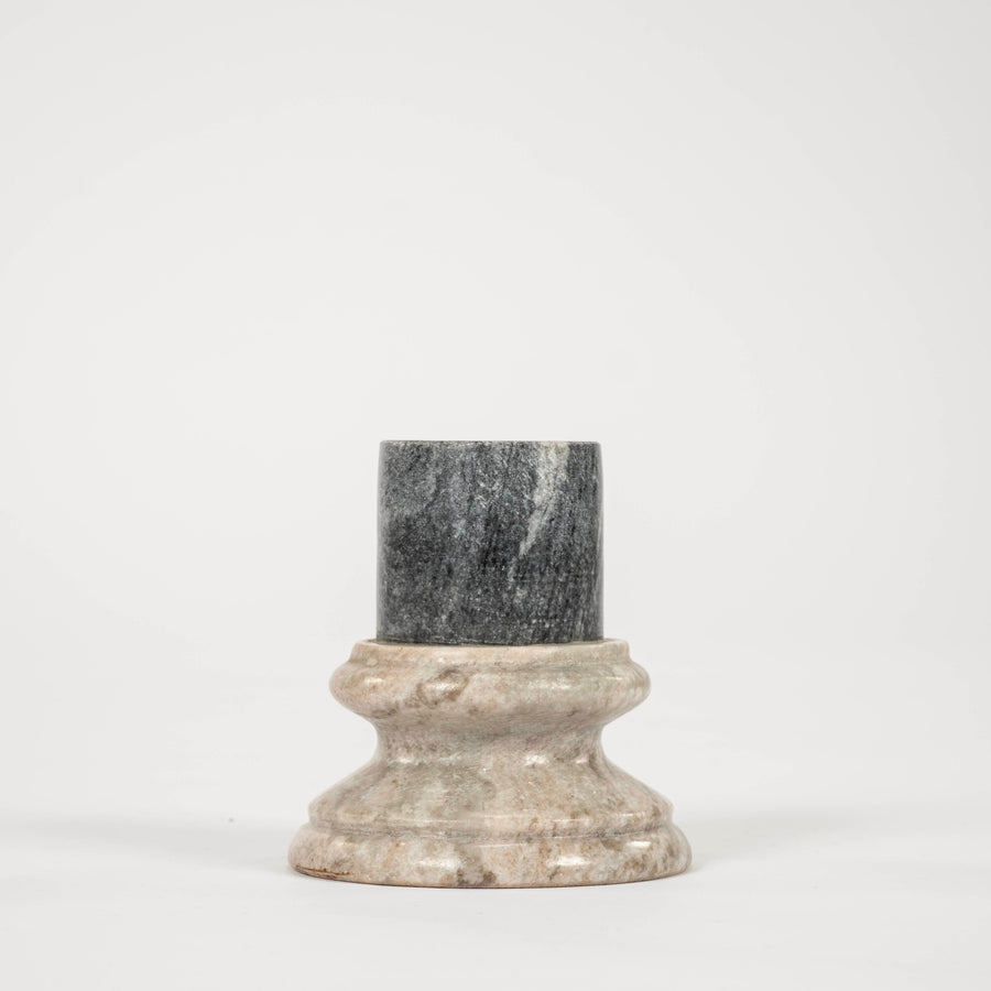 Dark Gray Grand Tour Style Marble Pedestal