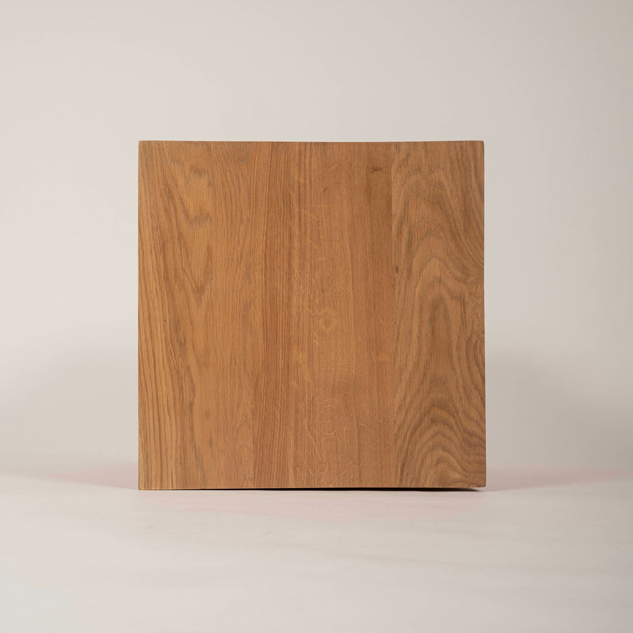 Cormac Square Wood Rustic Oak End Table