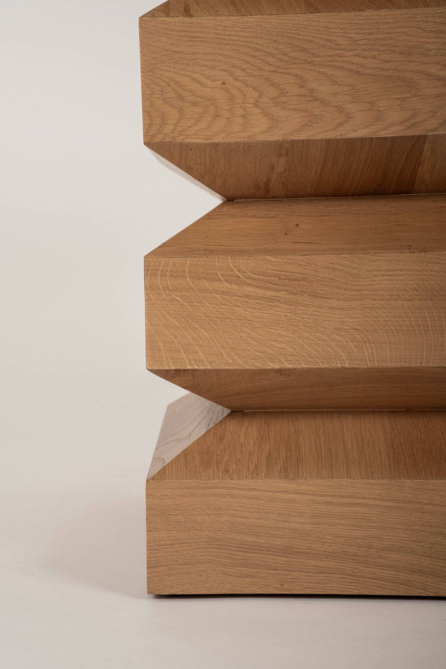 Cormac Square Wood Rustic Oak End Table