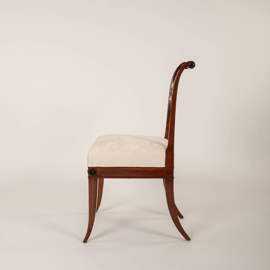 Set of Four 19th Century Italian Empire Side Chairs