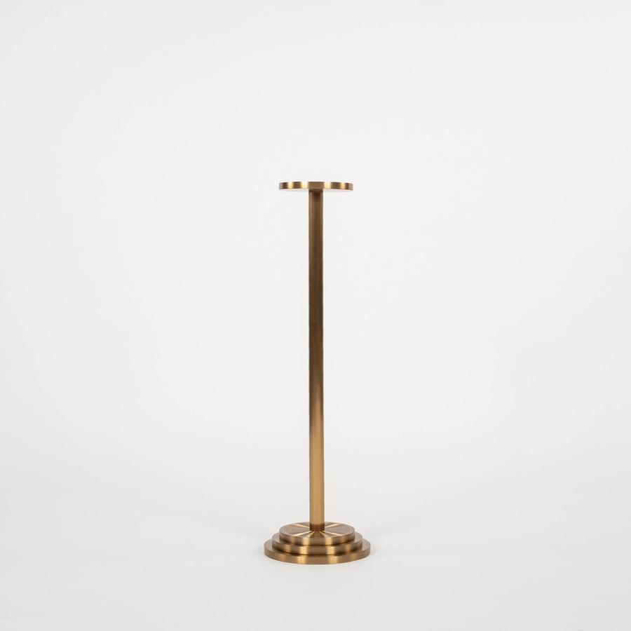Art Deco-inspired Benito Antique Brass Drink Table