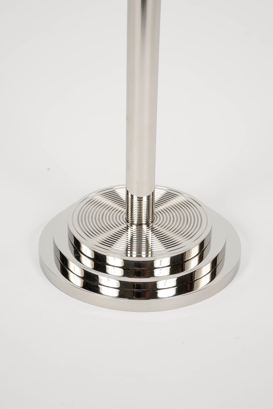Art Deco-inspired Benito Polished Nickel Drink Table