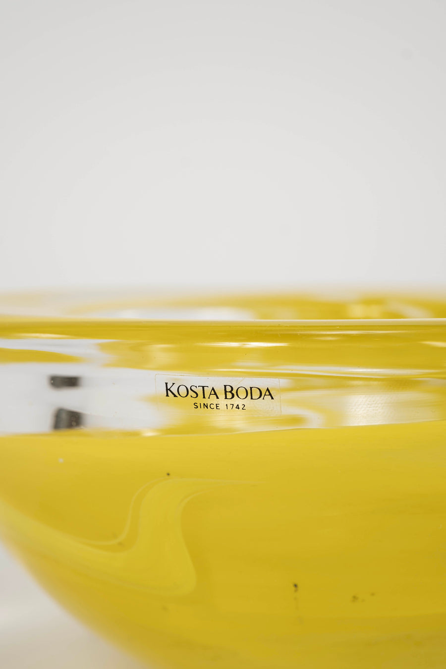 Lemon Yellow Kosta Boda Bowl 7
