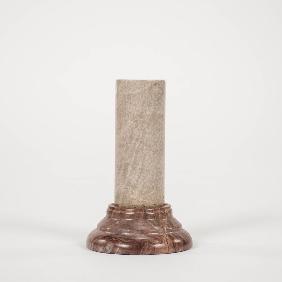 Grigio & Rouge Grand Tour Style Marble Pedestal