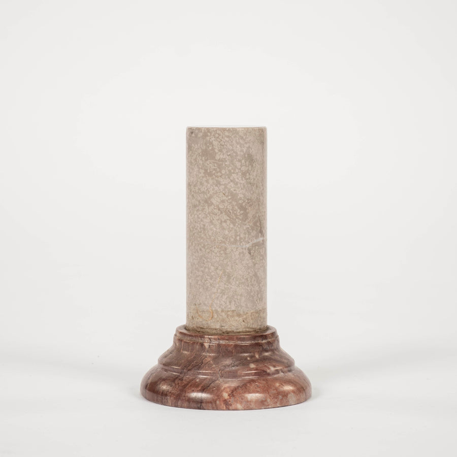 Grigio & Rouge Grand Tour Style Marble Pedestal