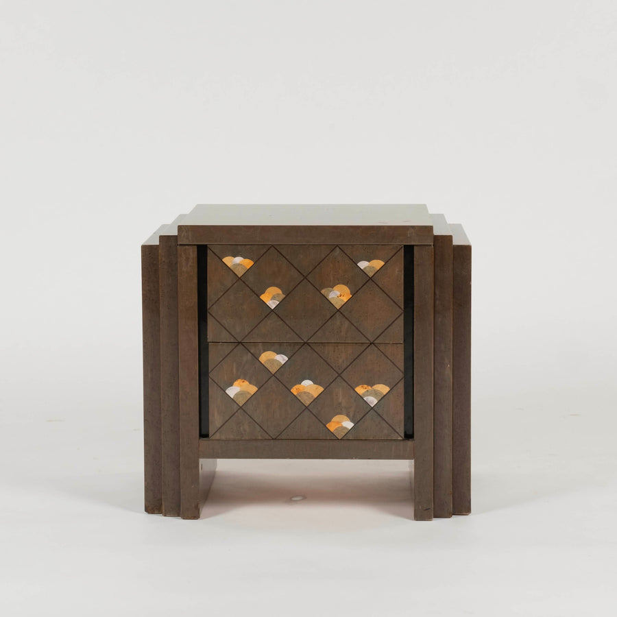 Pair Luciano Frigerio for Frigerio di Desio Chiaro di Luna Nightstands