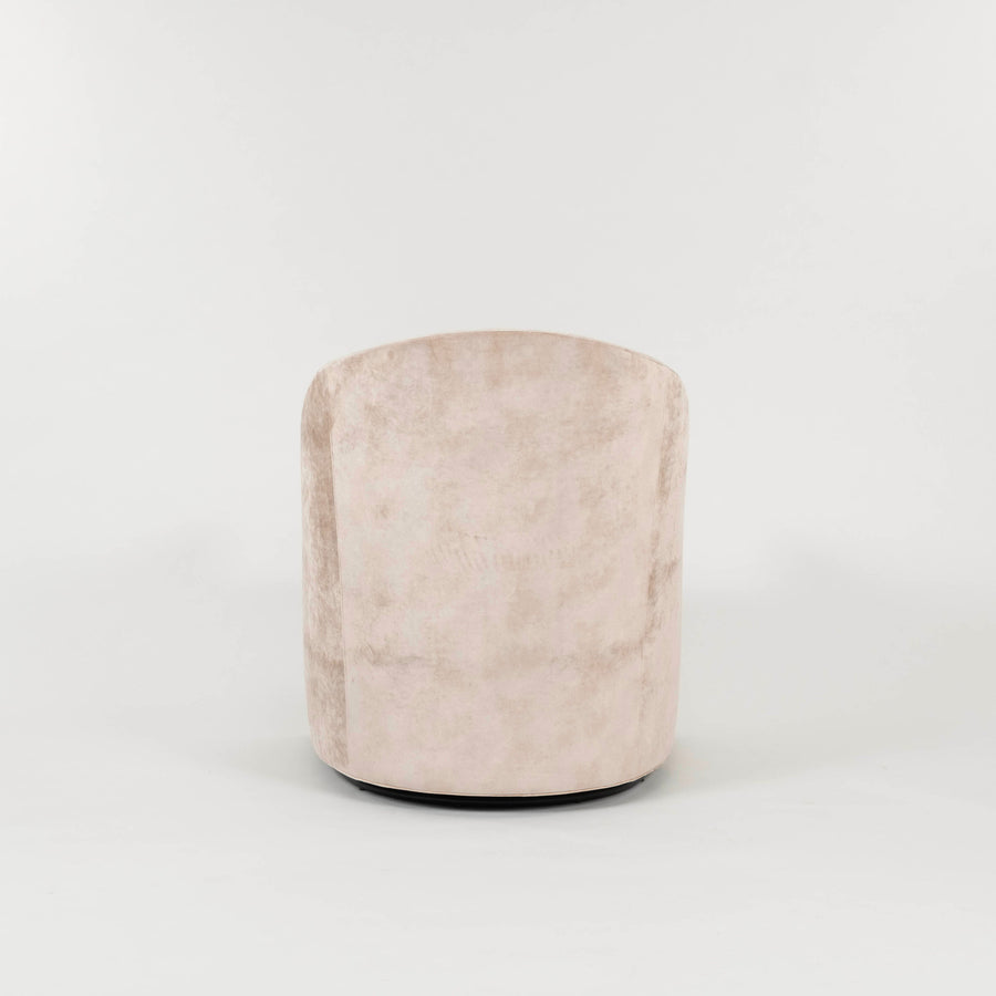 Champaigne Velvet Swivel Tub Chair