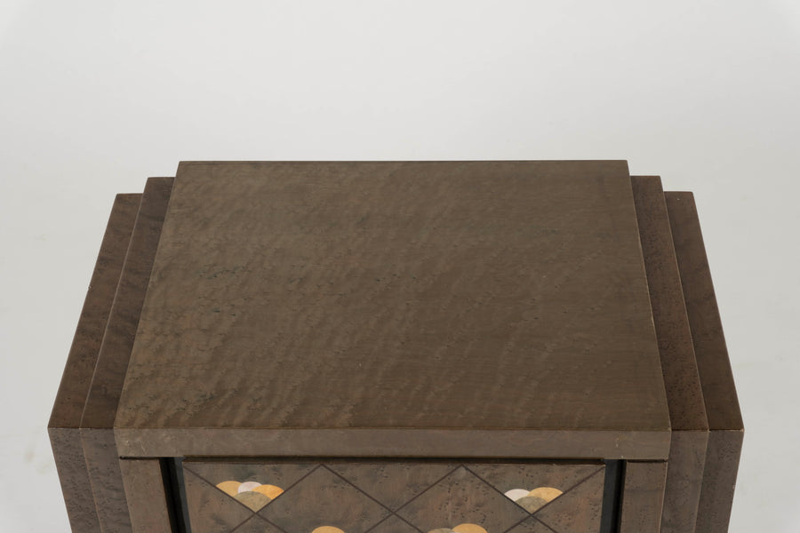 Pair Luciano Frigerio for Frigerio di Desio Chiaro di Luna Nightstands