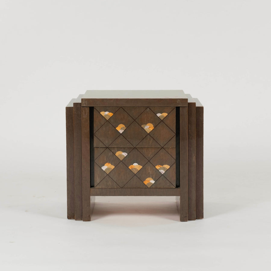 Pair Luciano Frigerio for Frigerio di Desio Chiaro di Luna Nightstands