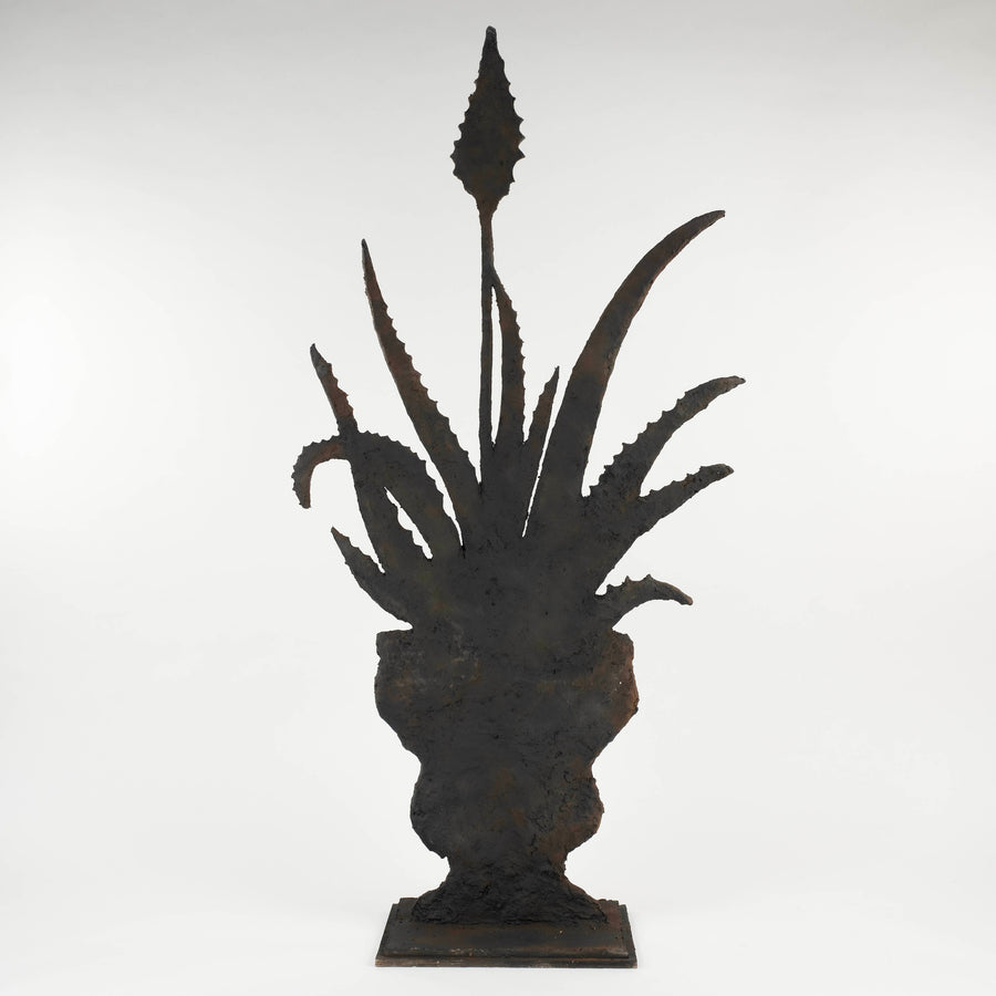 Blooming Aloe Vera Silhouette Sculpture