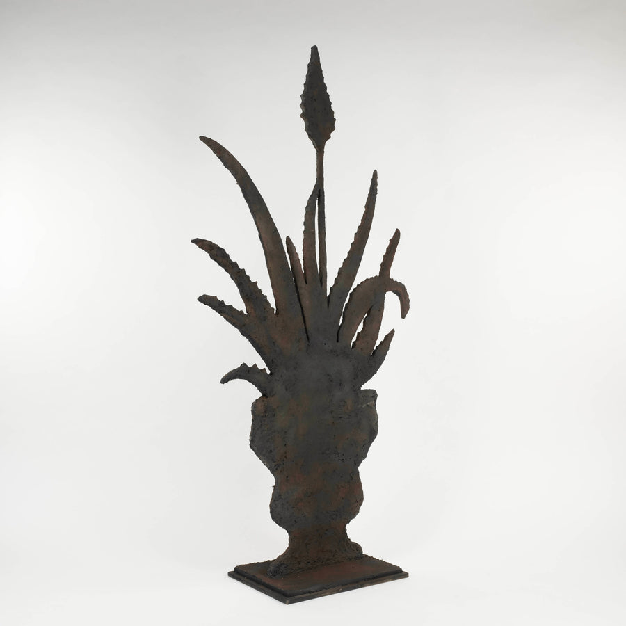 Blooming Aloe Vera Silhouette Sculpture