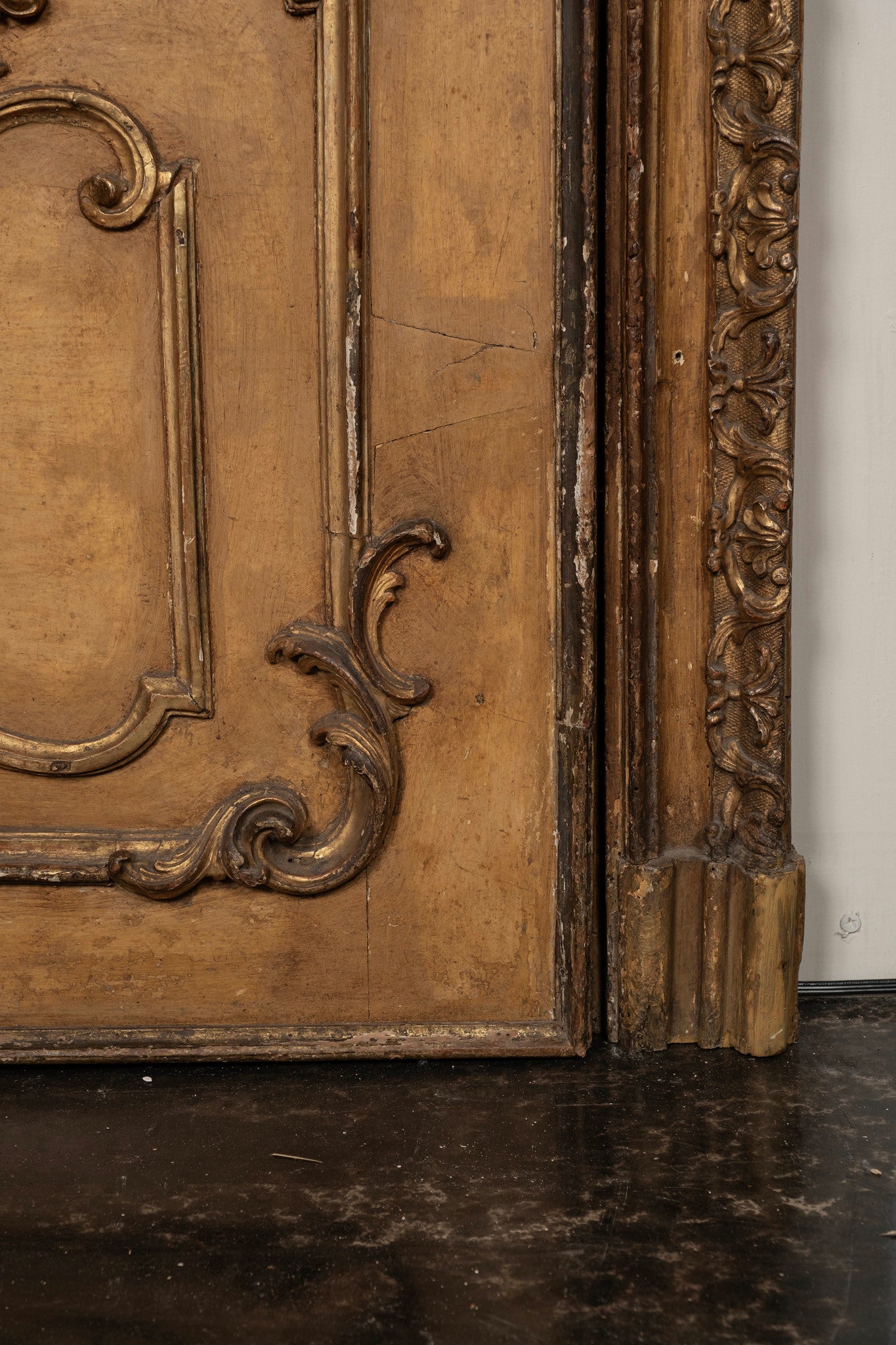 Simple Boiserie Rococo Panel Monumental 18th Century French Louis XV Rococo Boiserie Panel Door IV ...