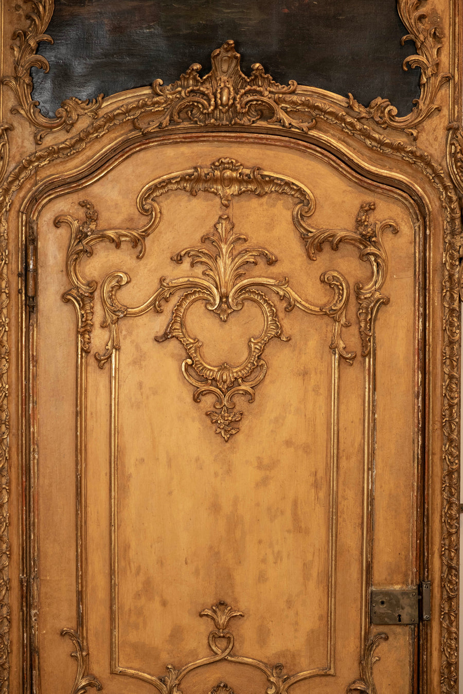 Monumental 18th Century French Louis XV Rococo Boiserie Panel Door