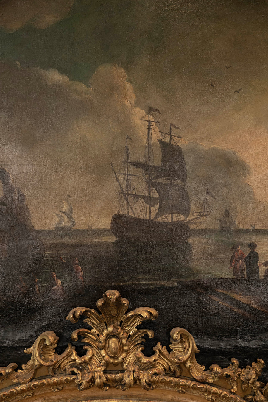 Pair Monumental 18th Century French Louis XV Rococo Boiserie Panel Doo ...