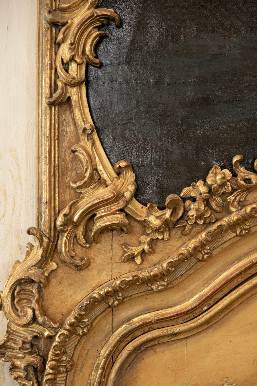Pair Monumental 18th Century French Louis XV Rococo Boiserie Panel