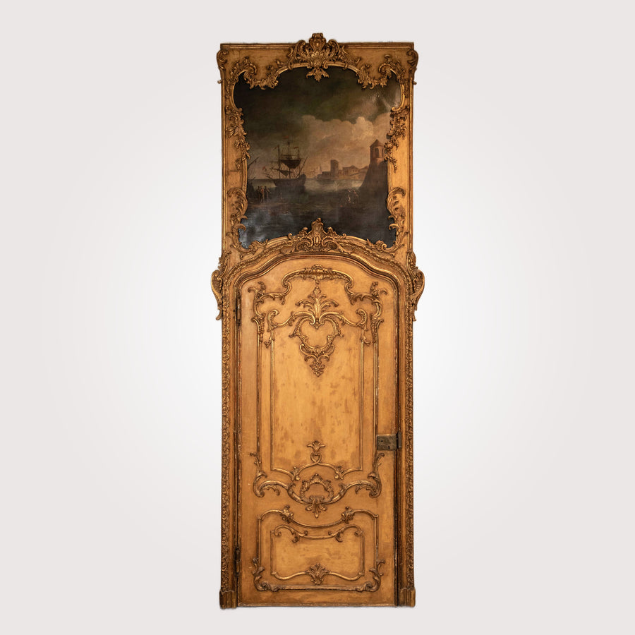 Simple Boiserie Rococo Panel Monumental 18th Century French Louis XV Rococo Boiserie Panel Door IV ...