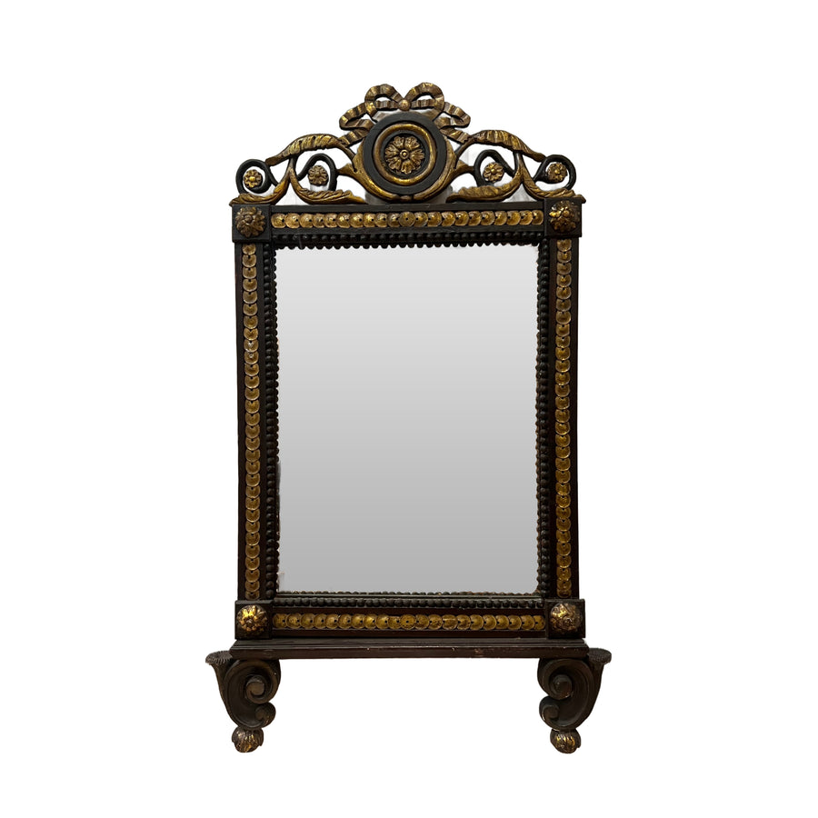 19th Century Italian Painted Giltwood Mirror