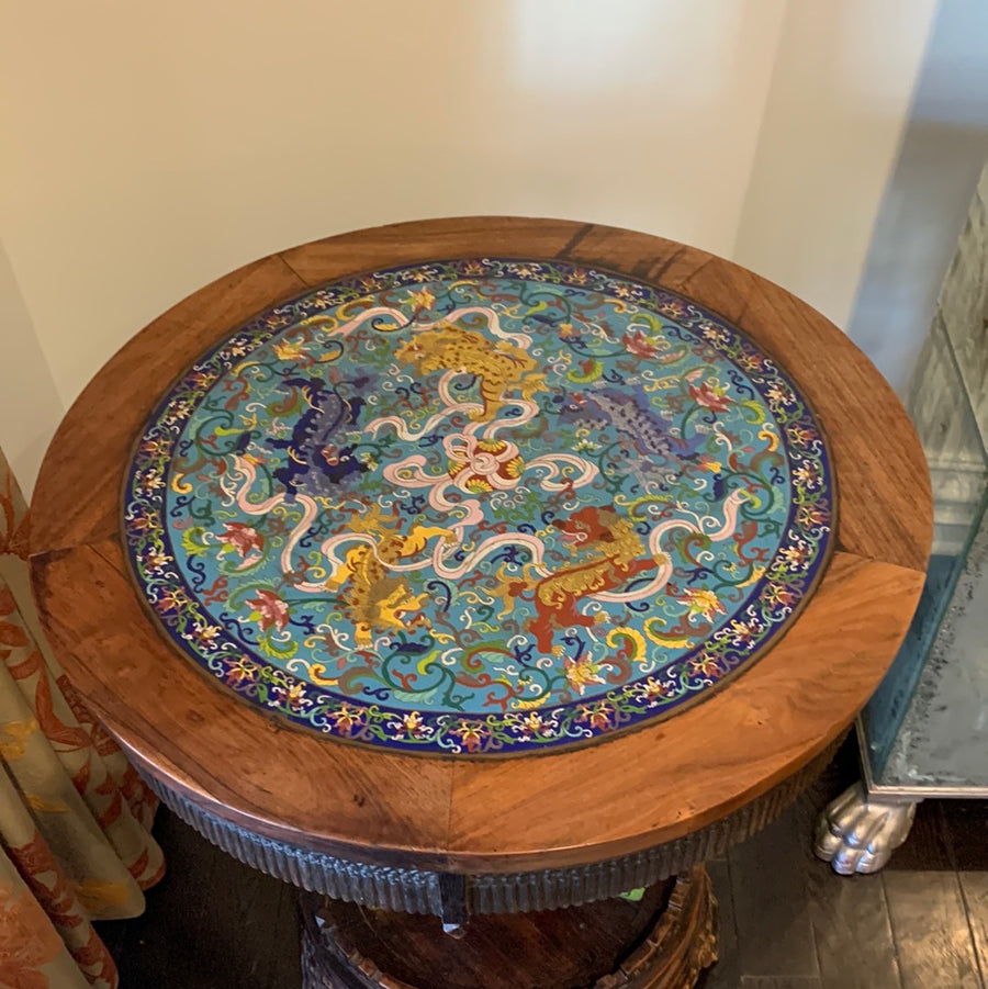 Chinese Cloisonné Table