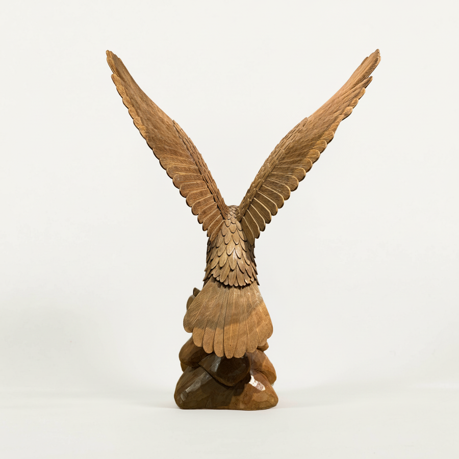 Vintage Carved Eagle Sculpture